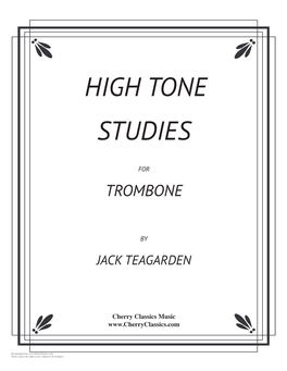 High Tone Studies