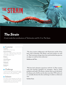 The Strain a Look Inside the Contributions of Technicolor and Mr