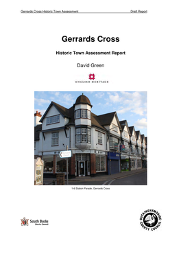 Gerrards Cross Historic Town Assessment Draft Report