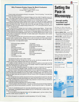 Setting the Pace in Microscopy