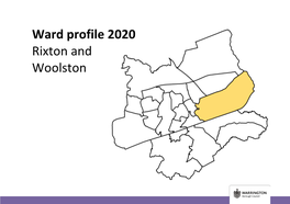 Ward Profile 2020 Rixton and Woolston