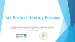 Tax Protest Hearing Process