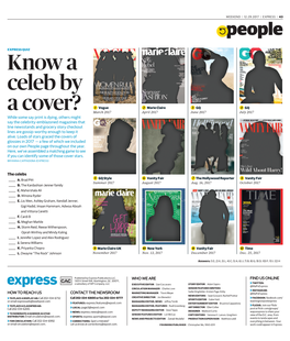 Know a Celeb by a Cover?