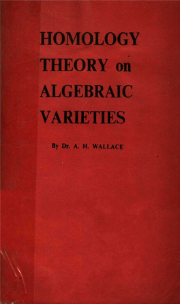 Homology Theory on Algebraic Varieties