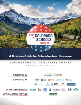 A Business Guide for Colorado's Next Governor