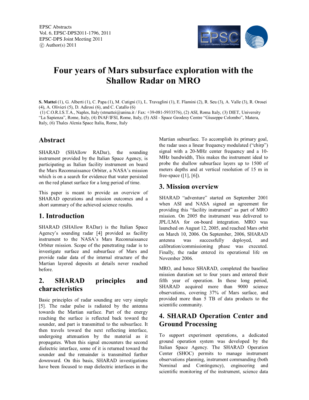 Four Years of Mars Subsurface Exploration with the Shallow Radar on MRO