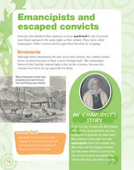 Emancipists and Escaped Convicts