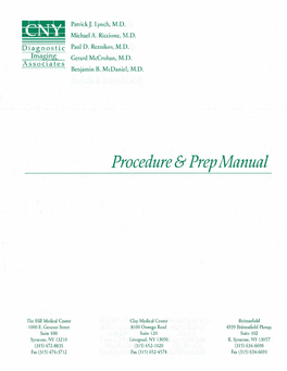 Procedure & Prep Manual