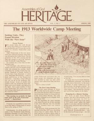 The 1913 Worldwide Camp Meeting