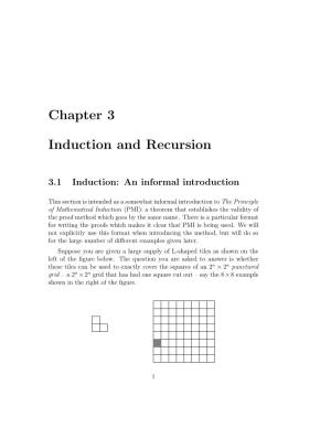 Chapter 3 Induction and Recursion