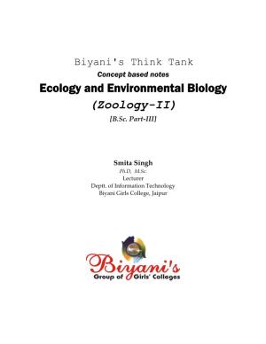Ecology and Environmental Biology (Zoology-II) [B.Sc