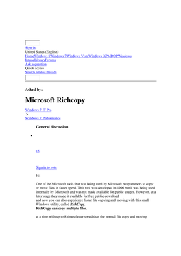 Microsoft Richcopy
