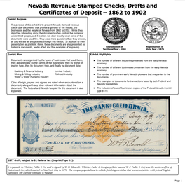 Visio-Nevada Revenue Documents Exhibit