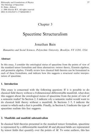 Spacetime Structuralism