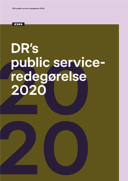 DR's Public Service- Redegørelse 2020