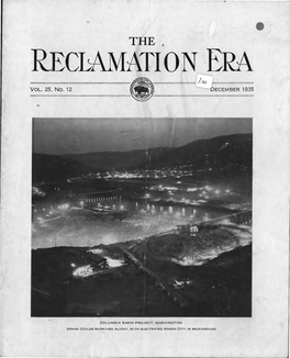 Reclamation Era, Vol. 25 No. 12, December 1935