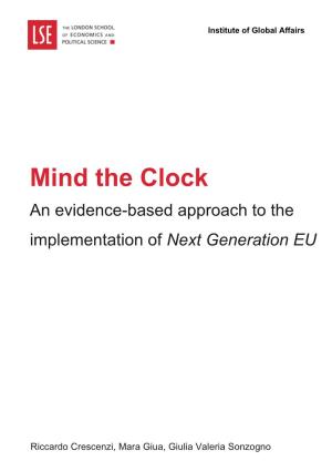 Mind the Clock: an Evidence-Based Approach to the Implementation of Next Generation EU
