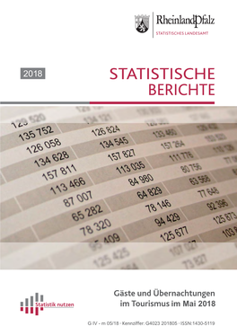 Gäste Und Übernachtungen Im Tourismus Im Mai 2018