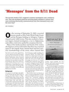 'Messages' from the 9/11 Dead