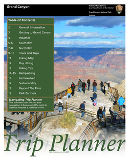 Trip Planner This Document Uses Links to Ease Navigation