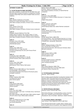 Radio 3 Listings for 25 June – 1 July 2011 Page 1 of 20