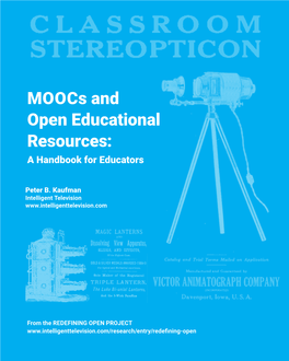 Moocs and Open Educational Resources Handbook