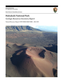 Haleakalā National Park Geologic Resources Inventory Report