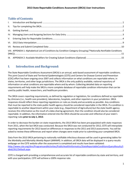 Table of Contents I. Introduction and Background: