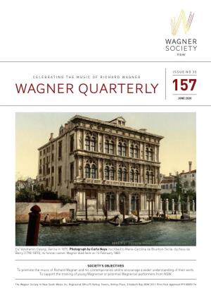 Wagner Quarterly 157 June 2020