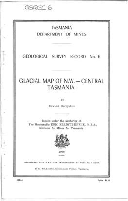 Glacial Map of Nw