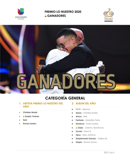 Categoría General 1