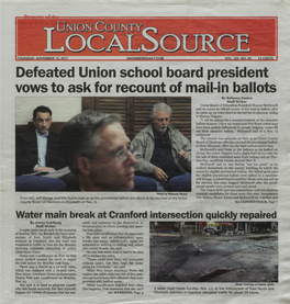 Defeated Union School Board President Vows to Ask for Recount Of