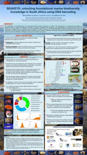 SEAKEYS: Unlocking Foundational Marine Biodiversity Knowledge in South Africa Using DNA Barcoding