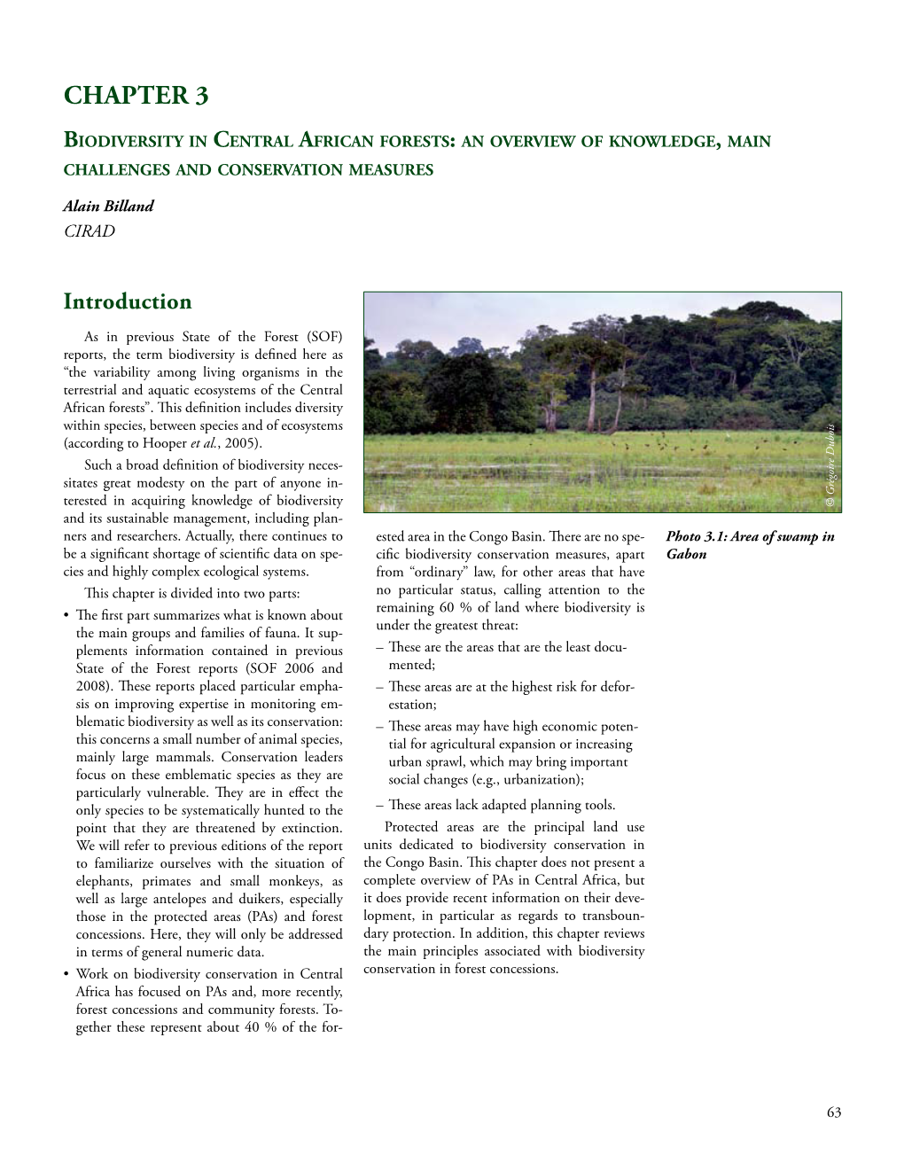 Biodiversity in Central African Forests: an Overview of Knowledge, Main Challenges and Conservation Measures