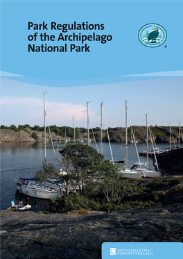 Park Regulations of the Archipelago National Park