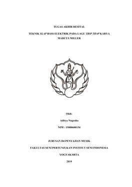 Tugas Akhir Resital Teknik Slap Bass Elektrik