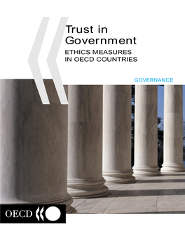 Trust in Government: Ethics Measures in OECD Countries