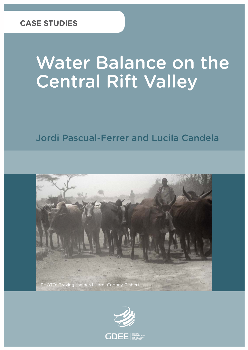 Water Balance on the Central Rift Valley