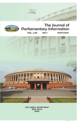 The Journal of Parliamentary Information