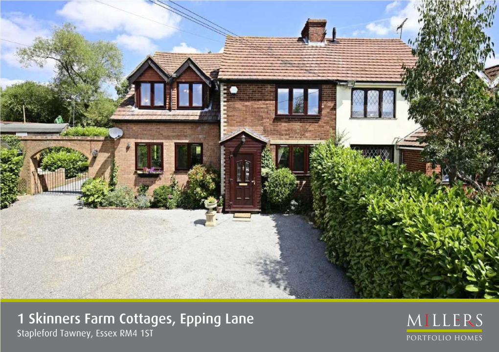 1 Skinners Farm Cottages, Epping Lane Stapleford Tawney, Essex RM4 1ST