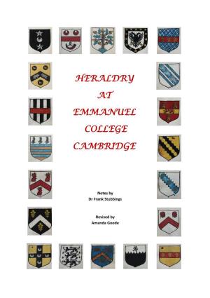 Heraldry at Emmanuel College Cambridge
