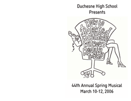 Duchesne High School Presents 44Th Annual Spring Musical March 10-12