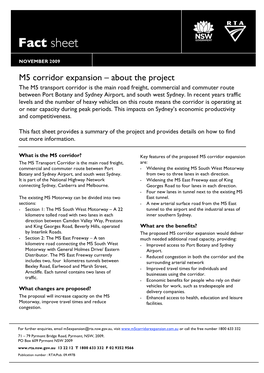 M5 Fact Sheet