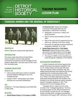 Teacher Resource Lesson Plan