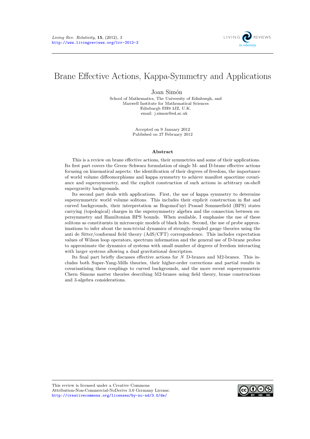 Brane Effective Actions, Kappa-Symmetry and Applications