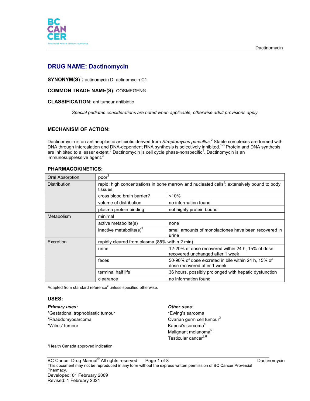 Dactinomycin