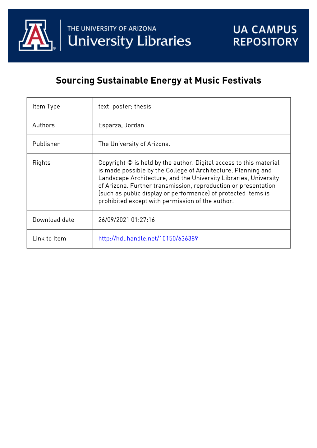 Sourcing Sustainable Energy at Music Festivals