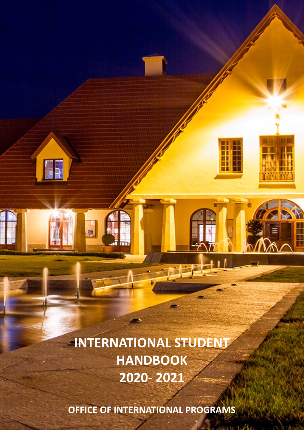 International Student Handbook 2020- 2021