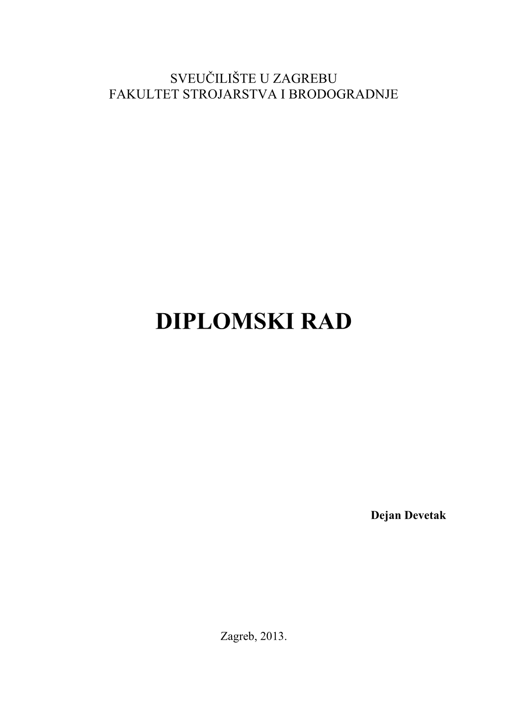 Diplomski Rad