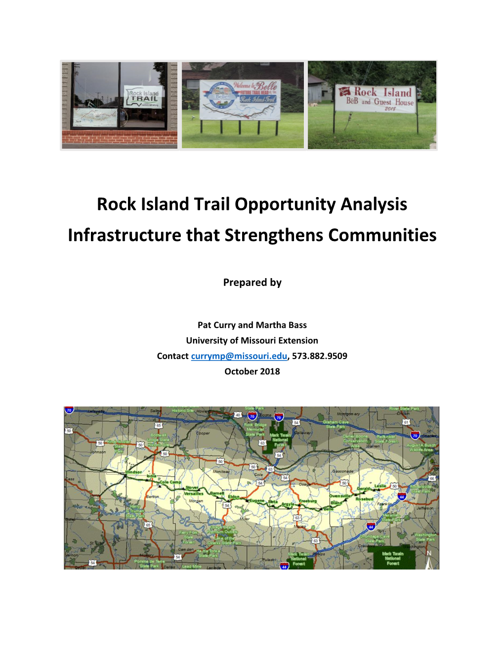 Rock Island Trail Opportunity Analysis Infrastructure That Strengthens Communities